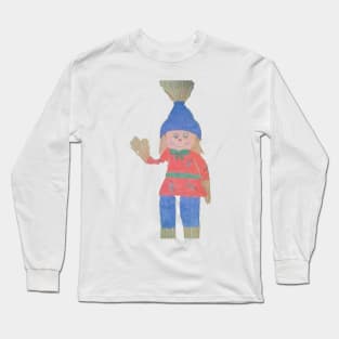 Friendly Fall Scarecrow Long Sleeve T-Shirt